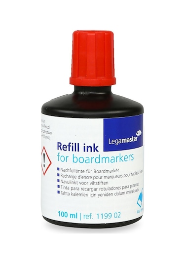 Legamaster Yazı Tahtası Kalemi Yedek Mürekkebi 100 ML Kırmızı