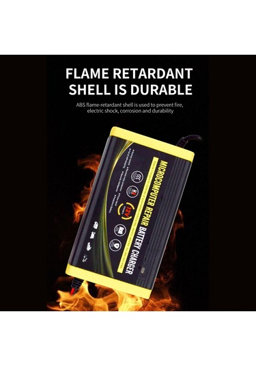 Ranyeek 12v 6a Akıllı Tamir Edici Akü Şarj Cihazı, Otomobil Motosiklet, Kurşun Asit Akü, Avrupa Şarjı 110-240v