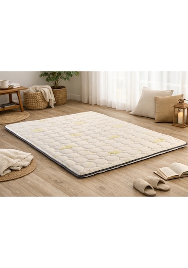 Aloe 5cm Sünger Şilte 150x200 Ped Yatak Şiltesi Pedi Topper Katlanabilir Katlanır
