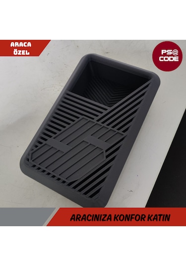 R5 Renault 5 E-tech Kapaklı Konsol Saklama Kutusu