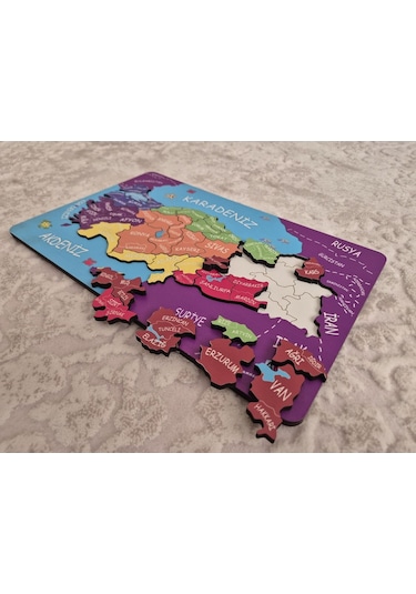 Ankebut Kabartmalı Türkiye Haritası Ve Komşu Ülkeler, Denizler