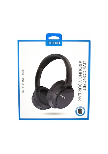 Tecno Nightingale-N1 Bluetooth Kulak Üstü Kulaklık (Tecno Türkiye Garantili)
