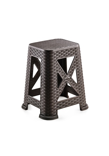 Holiday Rattan Tabure Acı Kahve