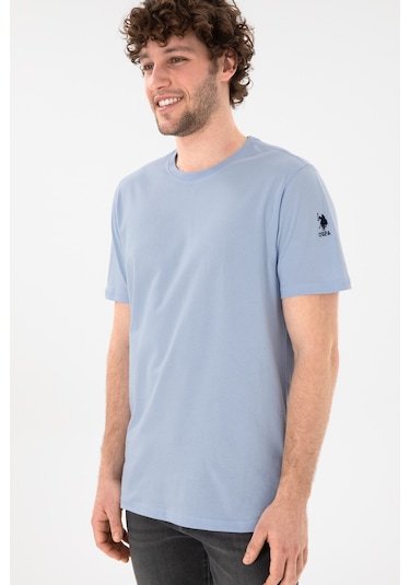 U.S. Polo Assn. Erkek Regular Fit Bisiklet Yaka Açık Mavi Basic Tişört 50305985-VR003 U.S. Polo Assn. Erkek Regular Fit Bisiklet Yaka Açık Mavi Basic Tişört 50305985-VR003