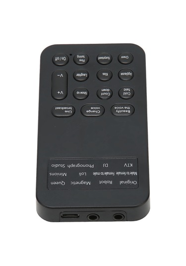 Mufunye El Tipi Minik Ses Değiştirici 8 Efektli Ses Ayarı Fonksiyonu Mikrofon Tool Cep Telefonu Bilgisayar Tablet Xbox Ps4 Uyumlu Dahili Pil İle