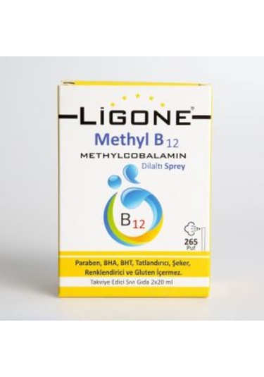 Ligone Methyl B12 Methylcobalamin Dil Altı Sprey 2 x 20 ML