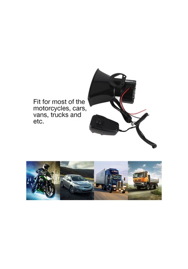 Lemestar 12v 100w 7 Sesli Abs Oto Klaksonu - 110db Yüksek Ses, Araç/motosiklet Uyumlu, Kurulum Seti İçerir