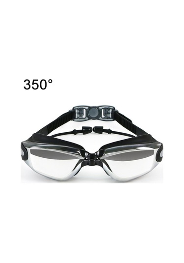Haızıd Hd Buğu Önleyici Su Geçirmez Miyopi Yüzme Gözlüğü, Renk: Miyopi 350 Derece Çok Renkli