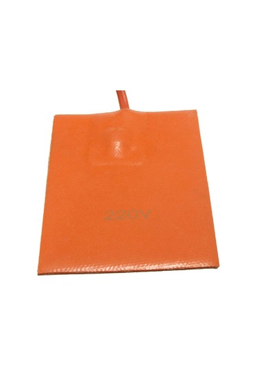 Dofolink 250w Silikon Motor Yağ Tankı Isıtıcı Plakası Eu/us Şarj Bağı, Turuncu, 210cm Kablolu