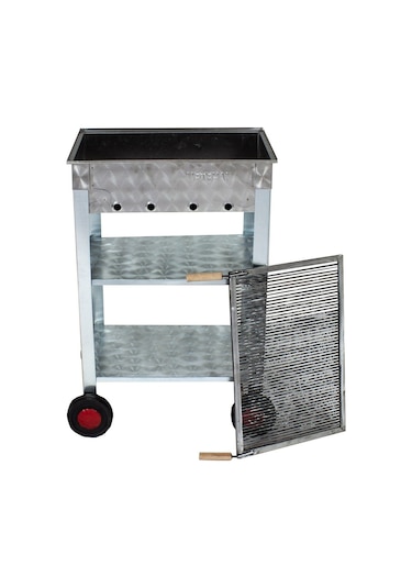 Metehan MTH-6 Maltız Izgaralı - Dört Tekerlekli Battal Boy Mangal