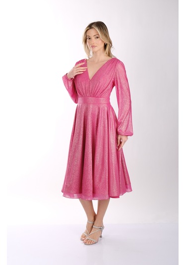 Dori Kadın Elbise 231kb5079 Fuşya