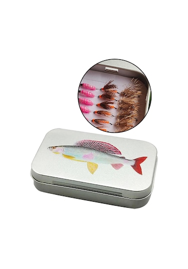 Dolıty Sinekler Depolama Kutusu Sınıflandırılmış Küçük