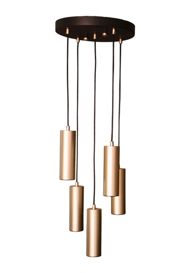 Bella Avize Modern Metal 5 Li Sarı-siyah Gövde Ampüllü Tasar... SARI