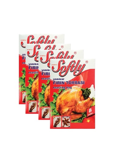 Softly Yanmaz Fırın Torbası 8 Adet 4 Paket