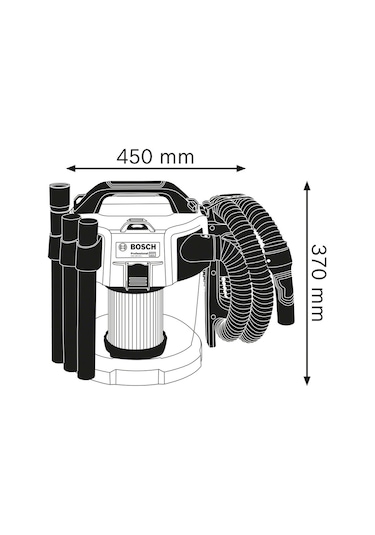 Bosch Professional GAS 18V-10L Akülü Süpürge - 06019C6302
