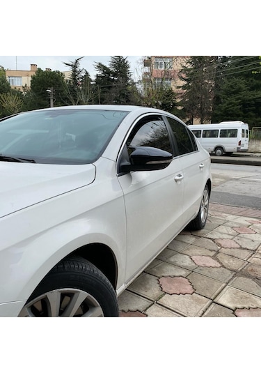 Volksvogen Passat B7 Batman Yarasa Ayna Kapağı Piano Black Abs Plastik