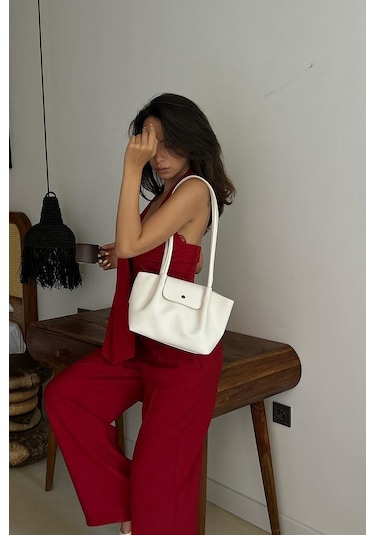 Lior Kapaklı Omuz Çanta Krem Krem