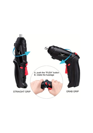 Tcherchi AE01851 Elektrikli Akülü Matkap Şarjlı Tornavida Seti 47 Parça