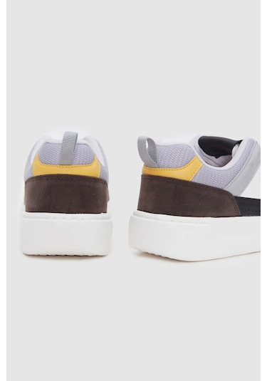 D's Damat Beyaz Kalın Beyaz Tabanlı Bağcıklı Sneaker Ayakkabi 3ec09ort0380 Beyaz