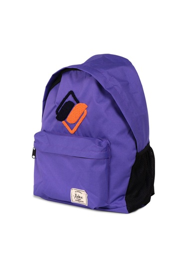 Icone Mor Önü Nakışlı, Laptop Bölmeli Unisex Sırt Çantası, Okul Çantası, Back To School pembe