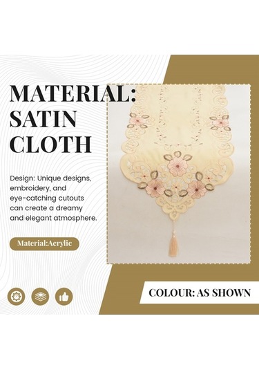 Ulzyvf Örtüsü Masa Masa İşlemeli Havlusu Ev Dikdörtgen Diğer Dekorasyonu Zc Diğer