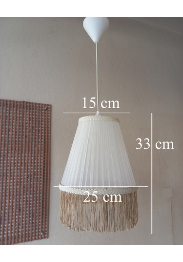 N-61 Krem Organze Yatak Odası Çocuk Ve Bebek Odası Avize Pembe Krem