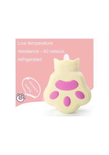 Silikon Mikrodalga Fırın Isıtma Suyu Enjeksiyonlu El Çantası, Renk: Açık Sarı