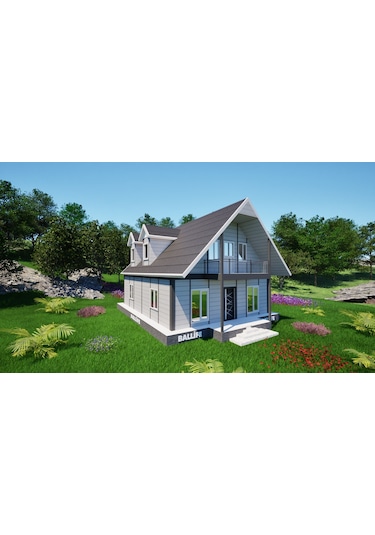 Ballife Prefabrik 134 M2 Standart Dubleks Prefabrik Konut