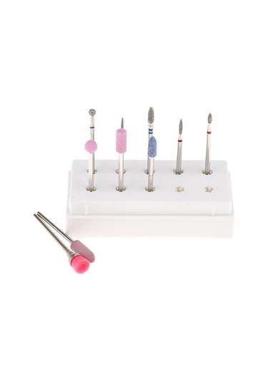 Suntek 10 Adet / Takım Manikür Temiz Tırnak Matkap Ucu Dosya