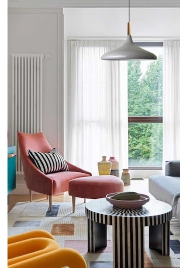 Mylights Tek Fiyatıdır Metal Gri Sarkıt Avize Modern Spor Avize 35cm Salon Mutfak Koridor Cafe Restorant Yatak Odası Sarı - Turuncu