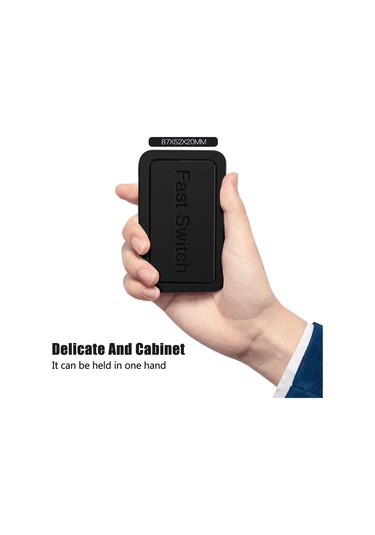 Gajeena 5 Portlu 100mbps Kablosuz Yönetimli Anahtar, Otomatik Tutanak & Akış Kontrolü, Usb Beslemeli Siyah Ev/ofis Ağ Anahtarı