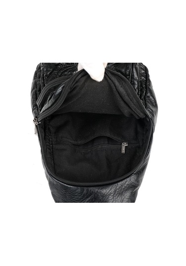 Çok Fermuarlı Retro Kadın Göğüs Çantası Günlük Büyük Kapasiteli Taşınabilir Kız Çantası Moda Boş Zaman Seyahat Küçük Çantasiyah Diğer