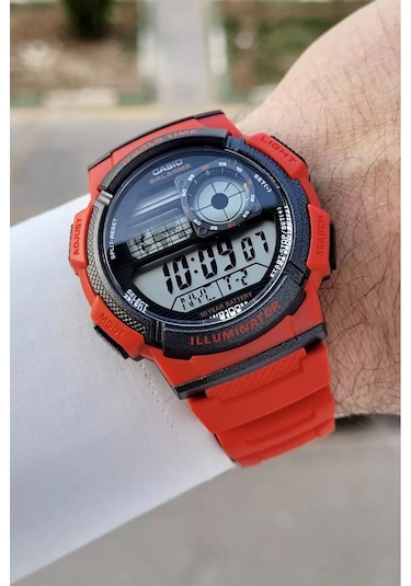 Casio Csıste228 Erkek Kol Saati Kırmızı