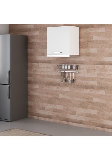 Minar Mutfak Üst Modül 1dk 60cm Asp Dolap Beyaz - B1