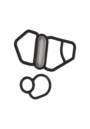 Symbee Honda, Acura Ve Civic Modelleri İçin Ön Solenoid Conta Takımı - 2 Parça Siyah Kauçuk