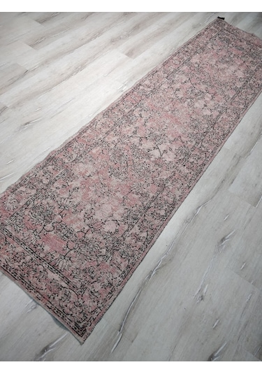 Türkmen Halı Vintage Mood 3201A Pudra 80X300 Cm Kilim