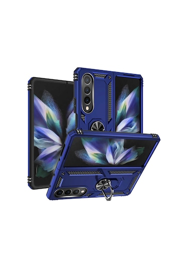 Galaxy Z Fold 4 Uyumlu Zore Vega Kılıf-mavi Mavi