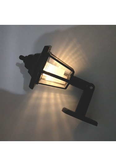 Ulzyvf Güneş Paneli L-ed Sensör Duvar Işığı, Altıgen Lamba, Sıcak Beyaz, Yol Bahçe Çit Lambası Sıcak Beyaz