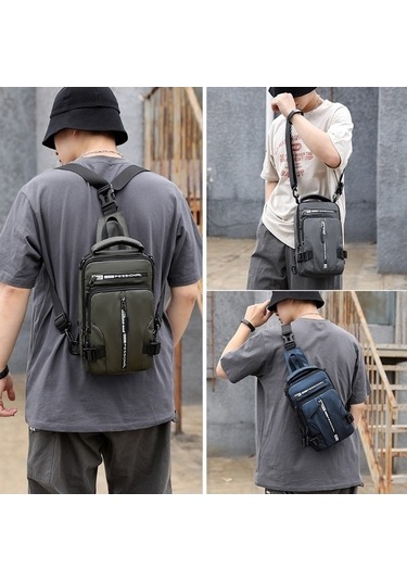 Wondernest Haoshuaı 1100-13 Erkek Çanta, Multi-fonksiyonlu Göğüs Askılı, Rahat Omuzlu Altın