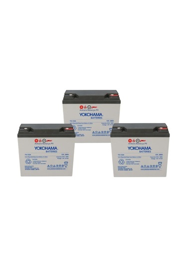 12v 24ah Motosiklet Aküsü 3 Lü Set 2025 Malezya Üretimi-121661