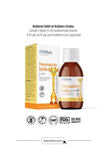 Fıtrina Nematrın Kids Şurup 150 Ml