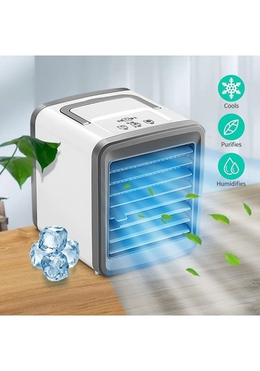 Klima Hava Soğutucu Mini Fan Taşınabilir Klima Oda Ev Hava Soğutma Masaüstü Usb Klima Fanı A 7561 Renkli