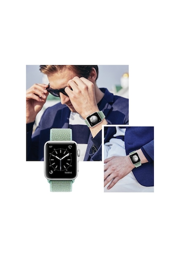 Apple Uyumlu  Watch  Seri 9/8/7/6/se/5/4/3 Spor Loop Kordon 41/40/38mm