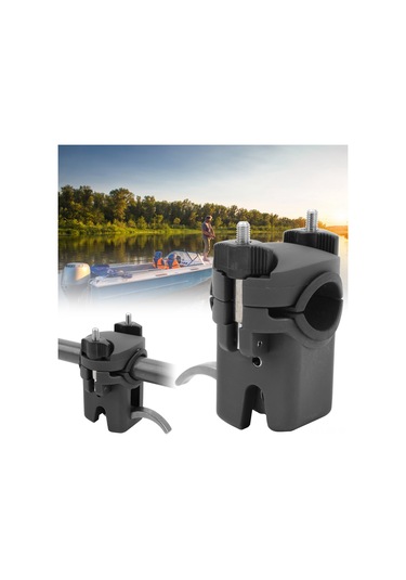 Wezone Tek Taraflı Açık Bot Balıkçılık Rod Tutucu, Hızlı Montajlı Alüminyum-abs, Kaymazsız, Dayanıklı, Siyah