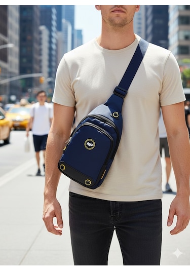 NEWİSH POLO BODY BAG ÇAPRAZ GÖĞÜS VE SIRT ÇANTASI-LACİ QATRO 2260 Lacivert