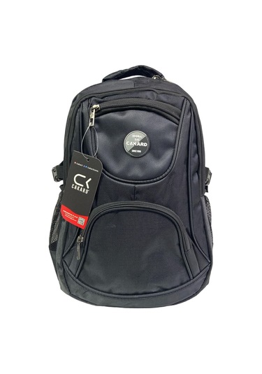 Büyük Su Geçirmeyen Kalın Kumaş Ortopedik Çok Bölmeli Okul Gezi Seyahat Kamp Sırt Çantası 32cmx47cm Siyah