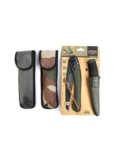 Bahco Laplander Testere Ve Bıçak Seti Özel Taşıma Kılıflı Yeşil Kılıf