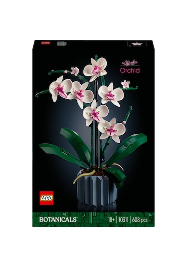 LEGO® Botanicals Orkide 10311 - Yetişkinler için Koleksiyonluk ve Sergilenebilir Çiçek Modeli Yapım Seti (608 Parça)