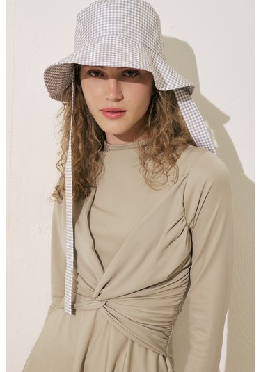 Bağlamalı Bucket Şapka Pötikare Pötikare