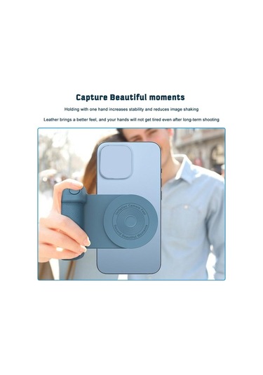 Reedark Manyetik Telefon Tutucu: Kablosuz Şarj Standı & Bluetooth Kumanda İle Video/fotoğraf Çekimi Mor Pd Mor